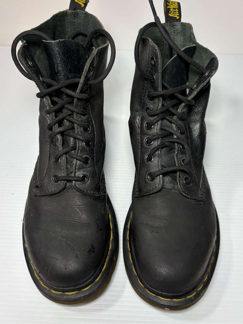 Dr. Martens 1460 Pascal Black Virginia Leather 8-Eye Boots – US Women’s 8 - Picture 1 of 6